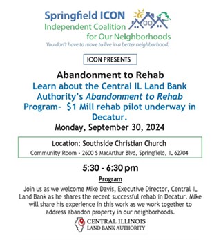 Abandonment to Rehab - Springfield ICON Meeting