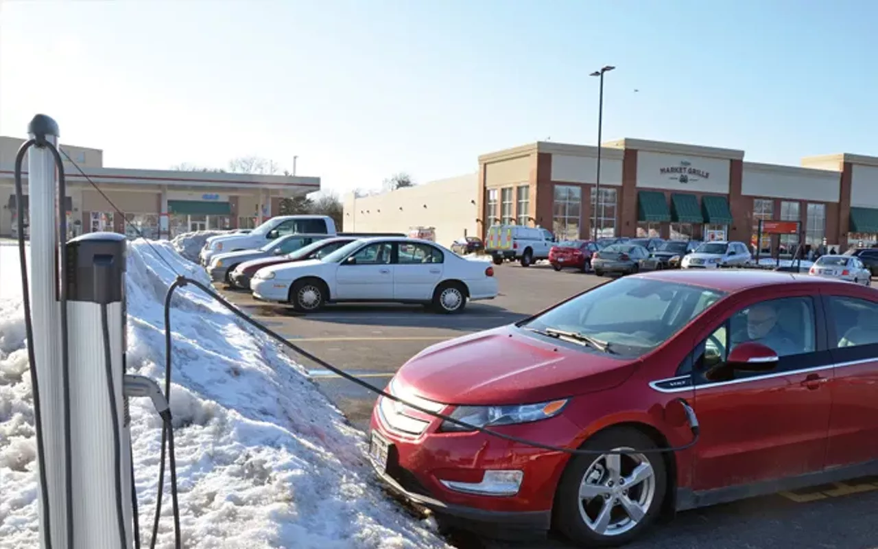 Image: Car charging stations pop up all over