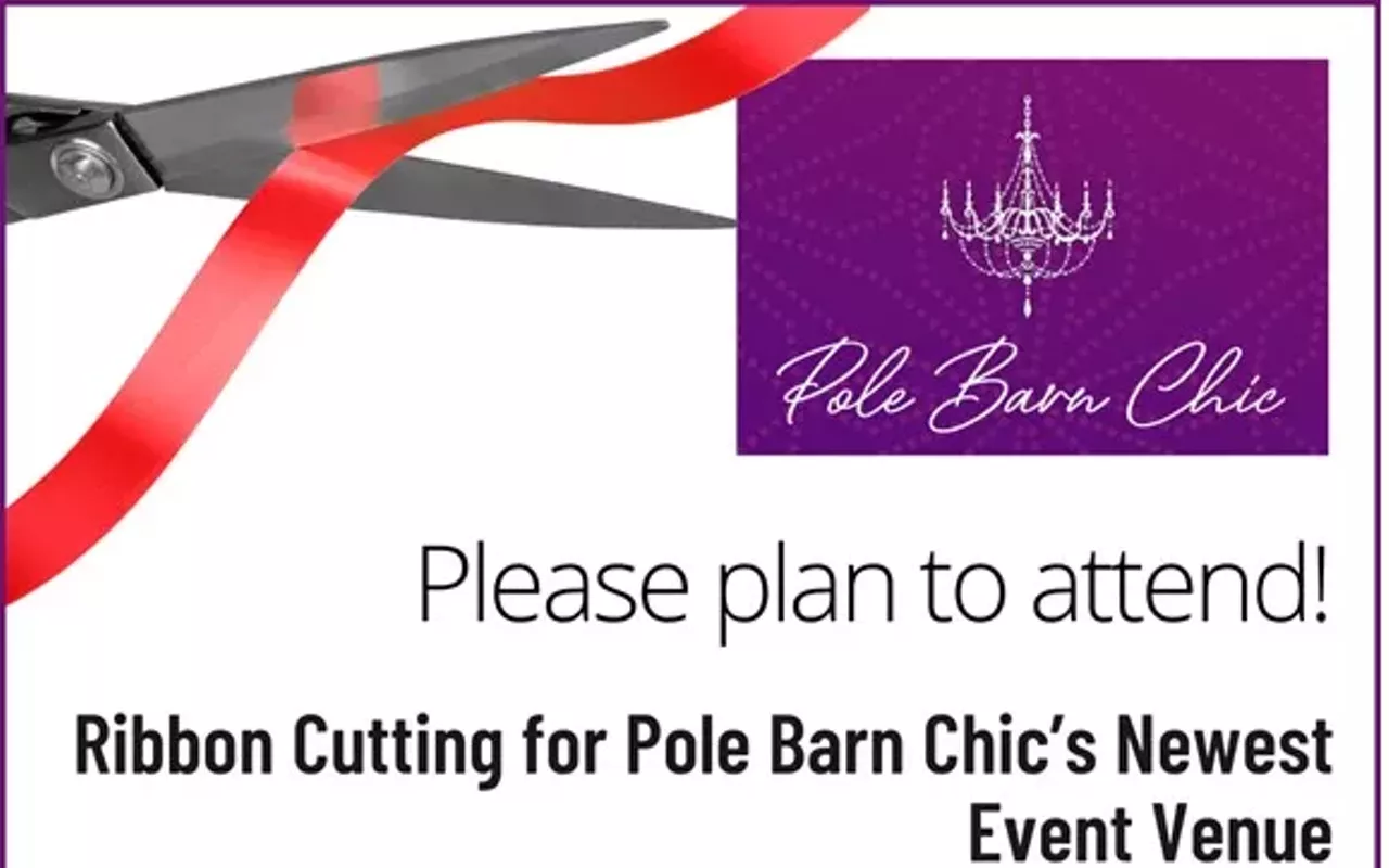Image: Pole Barn Chic Ribbon Cutting