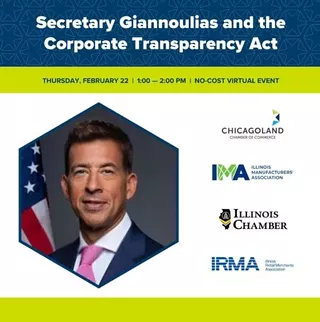 Image: Secretary Giannoulias and the Corporate Transparency Act